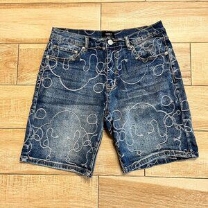 Mens Forever 21 Slim Denim Jean Shorts - 30
